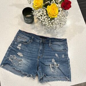 Cello Ripped Blue Jean Shorts